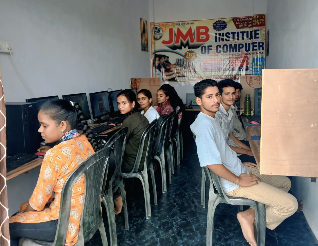 Students learning at JMB Institute